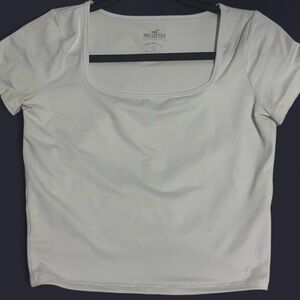 Hollister crop top - white
